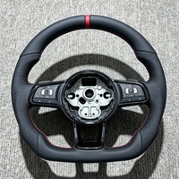 Volant de direction de voiture complet en cuir personnalisé pour Volkswagen VW GTI Golf 6 7 7R 6R 5R MK6 MK7 MK7.5 GTI GTD GTE Passat Polo