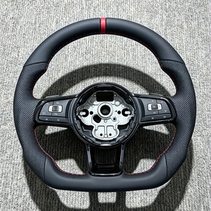 Volante de Cuero Personalizado para Automóvil <span class=keywords><strong>Volkswagen</strong></span> VW GTI Golf 6 7 7R 6R 5R MK6 MK7 MK7.5 GTI GTD <span class=keywords><strong>GTE</strong></span> <span class=keywords><strong>Passat</strong></span> Polo - Product Image 6
