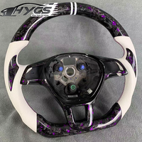 Volant en fibre de carbone forgée perforée pour Volkswagen Passat Golf GTI MK6 MK7 MK8 Polo, mise à niveau sportive