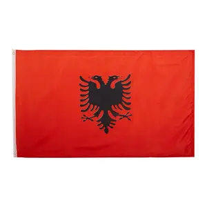 Groothandel Nationale Landen Vlag Over De Hele Wereld Custom Size Polyester Albanië Vlag