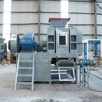 Machine de fabrication de briquettes de charbon de bois pour barbecue en bambou et noix de coco Kenya avec moteur de base, moule équipement de briquetage minéral