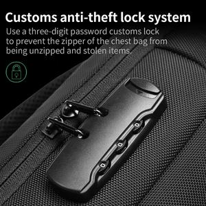 Vente en gros en usine, <span class=keywords><strong>sac</strong></span> à bandoulière étanche et antivol pour hommes - Product Image 4