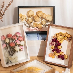 Photo Frame Depth 3cm Nordic <b>Shadow</b> <b>Box</b> Dried Flower Insects Specimen Holder Handmade Diy Gift Home Decor Wooden Picture Frame - Product Image 1