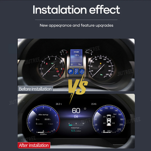 Jiutree แผงหน้าปัดดิจิตอลสำหรับ GX470เล็กซัส GX GX460 2007-2015แผงหน้าปัดรถยนต์แอลซีดีแผงหน้าปัดดิจิตอลห้องนักบินเสมือนจริง - Product Image 2