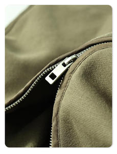 High Quality Sportswear Casual Sports Loose <b>Jacket</b> Custom Embroidered Logo Plain Color Fitness <b>Gym</b> Zipper Hoodies for Men - Product Image 4