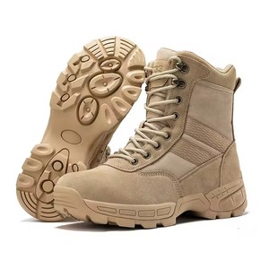 Bottes de chasse imperméables pour hommes, bottes tactiques en cuir durables, bottes de camouflage pour la randonnée en plein air et l'escalade - Product Image 3