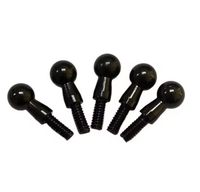 Vis à tête sphérique à filetage externe M6 M8 en acier au carbone, finition oxyde noir, sur mesure, usinées CNC, classe 10.9 12.9, directement de l'usine