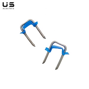 <span class=keywords><strong>Grapas</strong></span> de <span class=keywords><strong>Cable</strong></span> de Metal eléctrico con aislamiento de acero al carbono galvanizado de 1/2 \ "asegura NM BX MC AC UF Grapa de clavo de seguridad con púas azules - Product Image 2