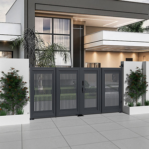 <span class=keywords><strong>Portail</strong></span> Coulissant Motorisé en Métal pour Villa Moderne, Entrée Automatique, Allée Extérieure, Sécurité Résidentielle, Robuste, Finition Poudrée - Product Image 4