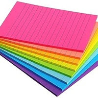 Note adhésive Note de message Ligne transversale Papier fluorescent Bloc-notes auto-adhésif Autocollant décoratif personnalisable