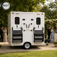 Etodevice Remorque de toilettes mobiles de luxe personnalisée avec climatisation pour mariages, événements et installations extérieures VIP