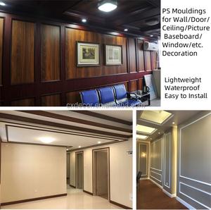 सफेद प्राइमेड पीएस मोल्डिंग खिड़की फ्रेम ट्रिम दरवाजा आवरण आधुनिक इंटीरियर दीवार सजावटी लाइन पॉलीस्टाइरीन वेन्स्कोटिंग पैनल - Product Image 4