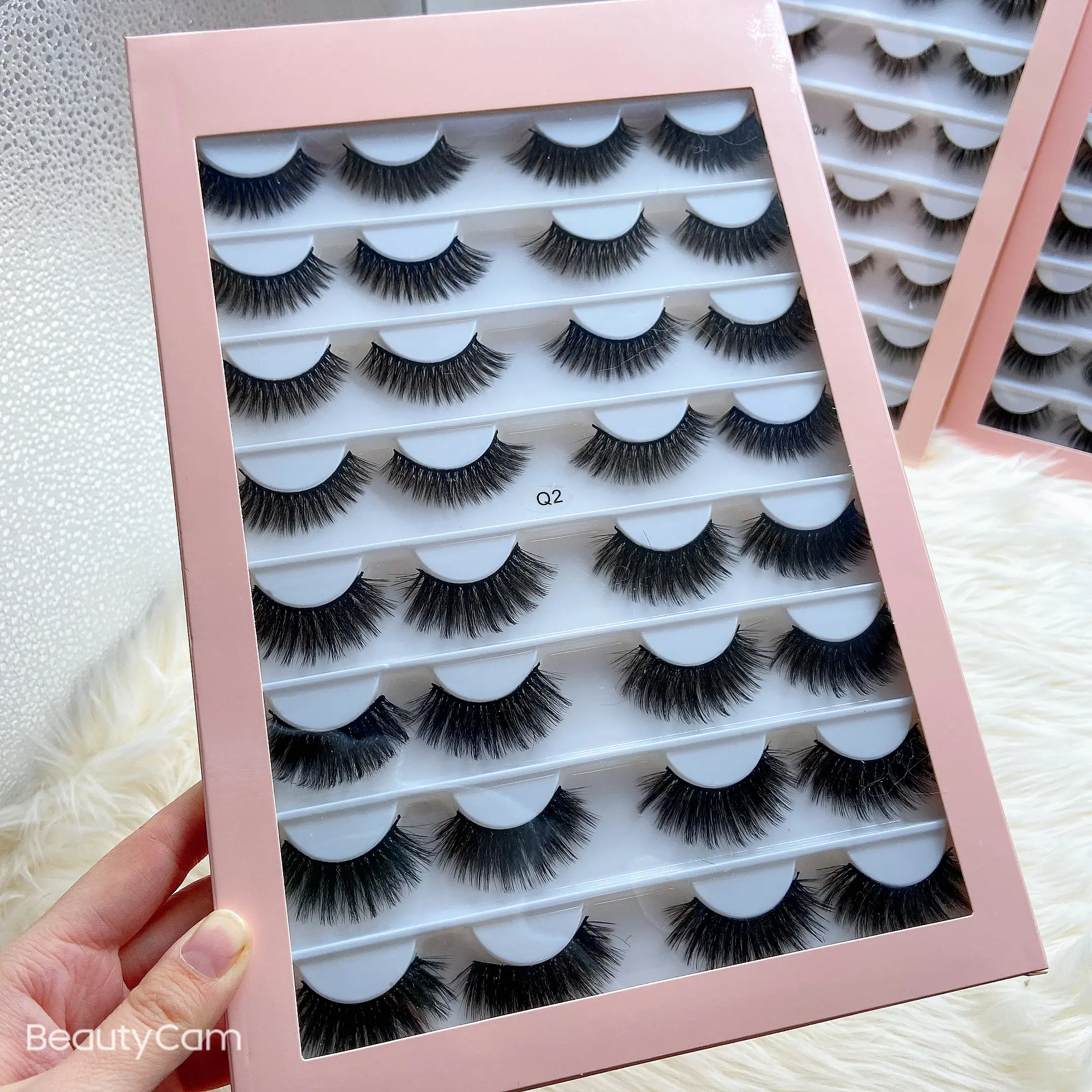 2020ใหม่ยี่ห้อของตัวเองขนตาฉลากส่วนตัวขายส่ง3D Faux Mink Eyelashesแฮนด์เมดCureltyฟรี3Dขนตา