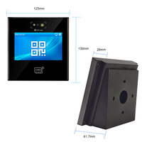 Sistema de Control DE ACCESO WiFi, máquina de asistencia, 4 pantallas táctiles, Software SDK gratuito, QR escáner de código, lector de tarjetas RFID NFC, huella dactilar