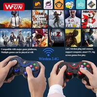 Manette de Jeu Sans Fil V8 Joystick Gamepad Avec Support Téléphone pour Android, iOS, Smart TV, PS3 et PC