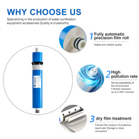 97% taux de dessalement 1812-75GPD RO système de purificateur de filtre à eau à membrane