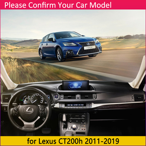 Tapis antidérapant pour <span class=keywords><strong>Lexus</strong></span> CT200h 2011 ~ 2019, <span class=keywords><strong>CT</strong></span> 200 <span class=keywords><strong>200h</strong></span> <span class=keywords><strong>F</strong></span> Sport, couverture de tableau de bord, pare-soleil, accessoires 2013 2014 - Product Image 3