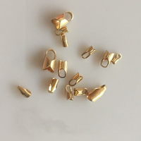 Chaîne en or rempli 14 carats de bonne qualité, fermoirs de fin de chaîne en forme de corde pour la fabrication de colliers et de bracelets en DIY