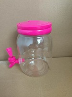 Bouteille d'eau froide en plastique PET de qualité alimentaire, moulée par injection, avec robinet, logo personnalisable, pour usage extérieur, Chine