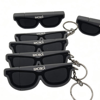 Custom PVC Sunglasses USB Flash Drive, Rayban Shaped USB Stick, Eyeglass Shape USB Pen Drive for Optical Shop Promotional Gift