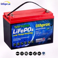 Batterie Lithium à Décharge Profonde 12V 100AH Grade A LiFePO4 Chauffée Marine Bluetooth Smart BMS Prise Anderson CE RoHS IP67 OEM ODM