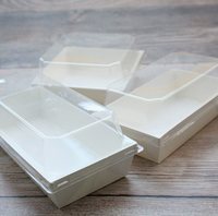 Pochettes alimentaires pliables personnalisables en papier kraft recyclé pour gâteaux, pizzas et desserts - Options de logo et de couleur OEM