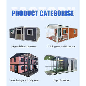 Casa prefabricada plegable de acero ligero de 40 pies y 20 pies, contenedor de envío expandible, Villa de 5 dormitorios para aplicación en centro comercial - Product Image 6