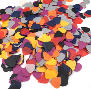 ปิ๊กกีตาร์เปล่าราคาถูก สีสันสดใส พิมพ์โลโก้ได้ ความหนา 0.51 มม.-0.96 มม. สำหรับเครื่องดนตรีประเภทอะคูสติก เบส และเครื่องสายอื่นๆ - Product Image 4