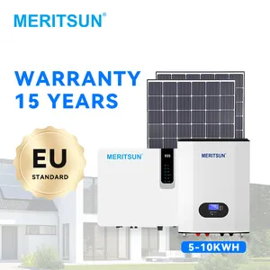 MERITSUN – batterie lifepo4 10kw 48V 200ah, alimentation murale, batterie au Lithium 48V 50ah, pour système de stockage d'énergie domestique