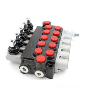 วาล์วไฮดรอลิกแบบหลายทาง P40 U34 U78 แบบแมนนวล 40 ลิตร/นาที 5 พอร์ต SAE8 วาล์วควบคุมทิศทาง 6 ทาง - Product Image 2