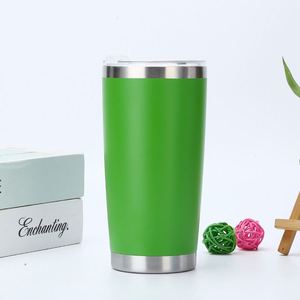 20oz 304 Powder Coated Car Tumbler <b>Double</b> <b>Wall</b> Insulated Coffee Cup Hot Cold Thermal Mug Portable Travel Beer Tumbler - Product Image 5