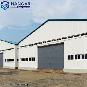 Hangar et garage modernes préfabriqués en acier pour avions, entrepôt résistant aux intempéries avec <span class=keywords><strong>porte</strong></span> coulissante, <span class=keywords><strong>prix</strong></span> usine compétitif - Product Image 1