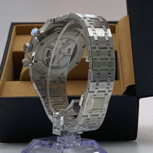 Montre à quartz multifonctionnelle pour homme avec cadran bleu, verre saphir luminescent, étanche, montre-bracelet de style professionnel, mouvement VK63 - Product Image 3
