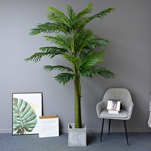 Artificial Palm <b>Tree</b> 2.4m High Simulation Indoor <b>Outdoor</b> Decor Potted Plant For Home Hotel Wedding Props - Product Image 3