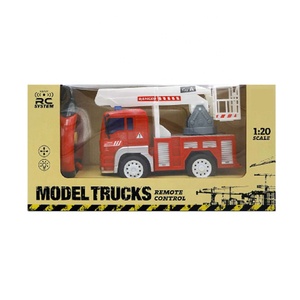 Véhicule radiocommandé EPT pour <span class=keywords><strong>enfant</strong></span>, échelle de véhicule 1 à 20, jouet, <span class=keywords><strong>camion</strong></span> de <span class=keywords><strong>pompier</strong></span>, avec échelle de tour, ingénierie pour bambins, Diy bricolage - Product Image 2