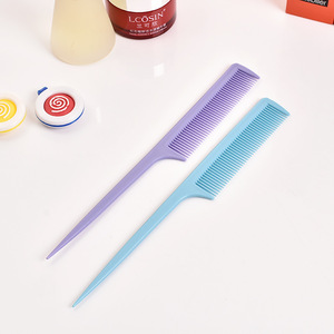 หวีพลาสติกป้องกันไฟฟ้าสถิตย์ ซี่ถี่ หางเรียวเล็ก สำหรับผมยาว ใช้ในบ้าน - Product Image 5