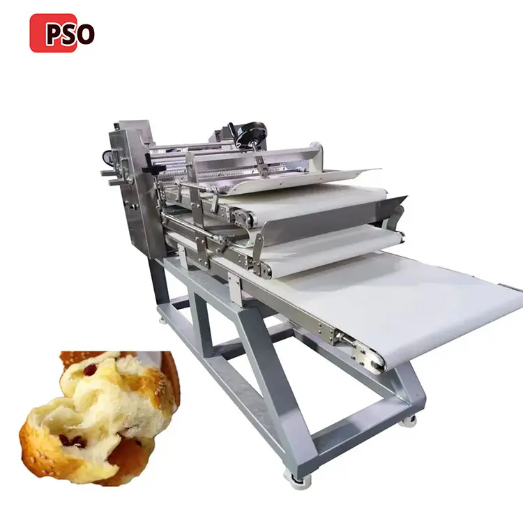 Voll automatischer Knödel teig machen Gebäck Trip Roll Maschine Brotteig Maker Brotback maschine