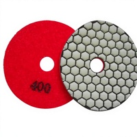 Tampons de polissage diamantés à sec de 5 pouces avec design le plus vendu pour polisseuse manuelle