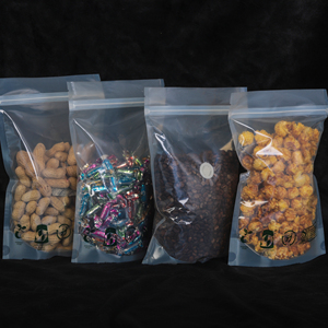 Phân hủy sinh học nhựa đáy phẳng Pouch cho trà & cà phê in dây kéo van với Matte lá thực phẩm mua sắm bao bì túi Cà phê - Product Image 1