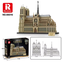 Novedad Reobrix 66016 Ciudad Notre Dame De París Bloques De Construcción Famosos MOC 21061 Kit De Arquitectura De Plástico DIY Ladrillos