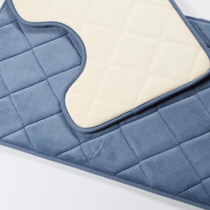 FMT prix d'usine ménage antidérapant salle de bain porte tapis de pied confortable doux absorbant mousse <span class=keywords><strong>à</strong></span> mémoire de forme tapis de bain - Product Image 5