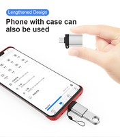 Adaptador USB 3.0 a Tipo C OTG PD60W de Diseño Mini, Convertidor OTG Compatible con Teléfonos Móviles y Laptops