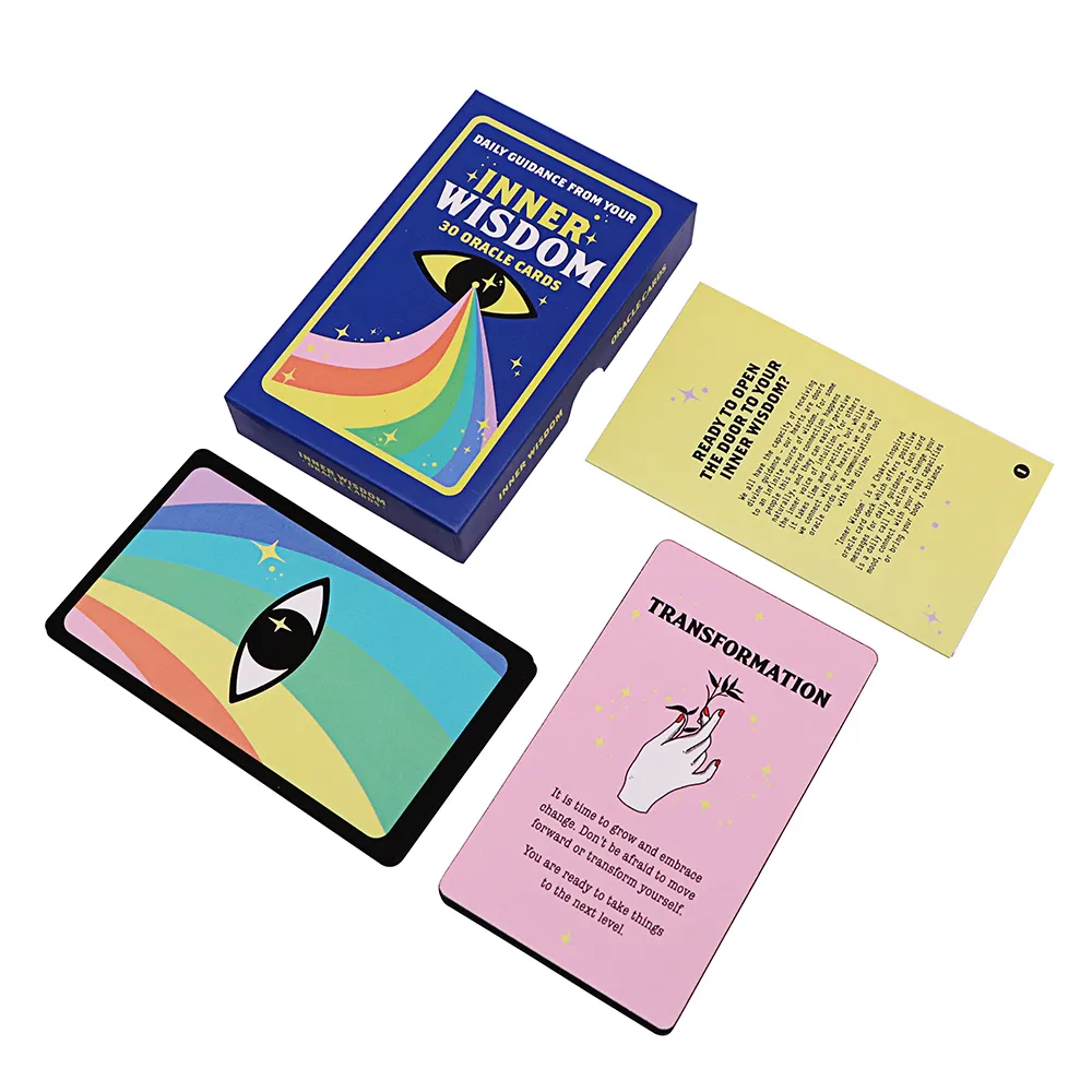 WJPC Customized Tiny Original Witch Carta Tarot Cards Wholesale With Book Spanish Blank Oracle Cards Deck For Reading