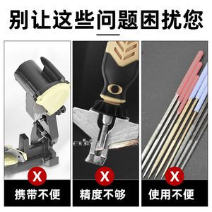 Afilador de cadenas manual portátil Kyushu Garden con manivela para herramienta de mantenimiento de motosierras - Product Image 4
