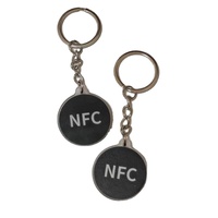 Etiqueta de Llavero Acrílica NFC NTAG213 Personalizable Todo en Uno para Control de Acceso Empresarial, Identificación, Control de Asistencia y Gestión de Instalaciones