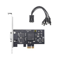Carte de capture vidéo AHD PCIe Unisheen de qualité professionnelle, sélectionnable 4 canaux 1080P ou 8 canaux 720P, pour la surveillance multi-caméras sur serveur
