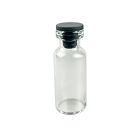 Vente en gros d'usine : flacon en verre ambré transparent de 2/3 ml avec bouchon en aluminium et bouchon en caoutchouc, flacon échantillon pour poudre lyophilisée