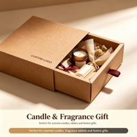 Scatole regalo personalizzate a cassetto in cartone ondulato da 10 ml, 30 ml, 50 ml per confezioni di profumi uniche con maniglia a cordoncino.