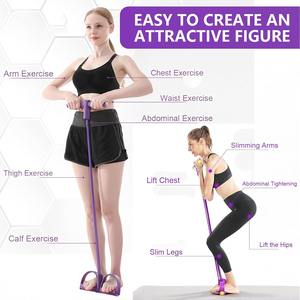 EIGFOH Durable Safe TPE <b>Resistance</b> <b>Bands</b> with Ergonomic Foot Plates (Model PRB-20) for Stable Comfortable Exercise Experience - Product Image 4