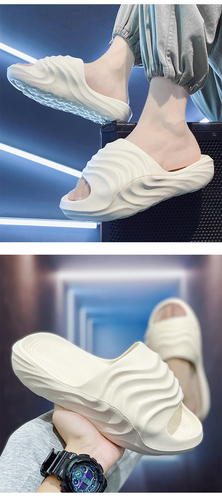 Summer Beach Slides Slippers Flat Unisex Anti-slip Soft Women EVA Outdoor Slipper Women and Men